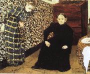 Edouard Vuillard The artist's mother and sister Sweden oil painting artist